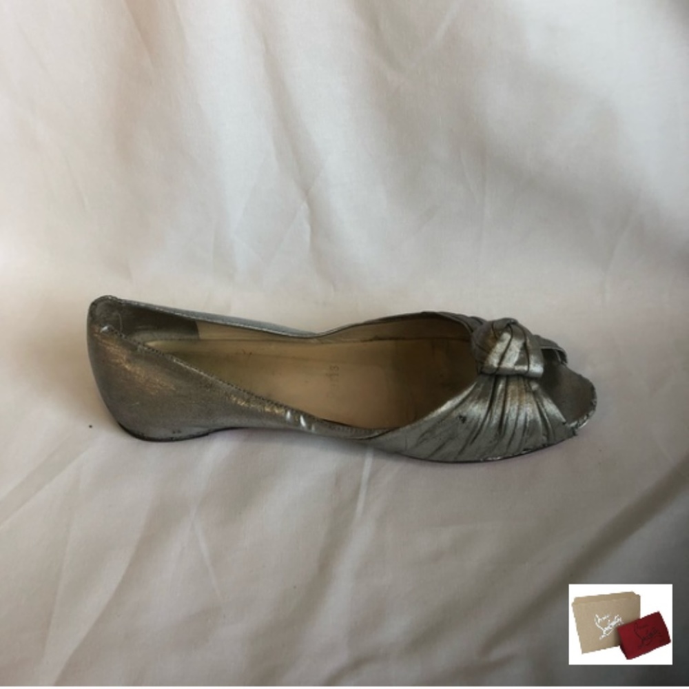 Turban Knot Peep Toe Ballet Flats (EUR 36.5)